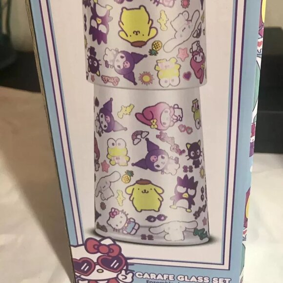 Sanrio Hello Kitty and Friends Carafe Glass Set 2024 - Multi Color - Picture 4 of 4